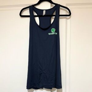 Navy Tank Tennis Top with Clover Logo New